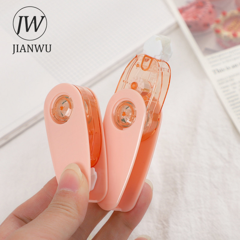 JIANWU 2 τεμ./σετ 5mm*3m Macaron Series Rotary Dispensing Dynamic Dense Dot Glue Design Glue Creative DIY Student Stationery