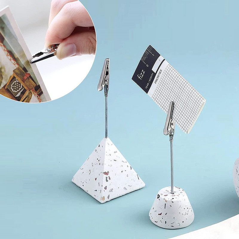 50/10 vnt darbalaukio puošmena Spalvingas kubas stovas Vielinis stalinis kortelės užrašas Atmintinė Nuotraukų spaustukų laikiklis Stalas Vieta Pirmenybė Biuro reikmenims