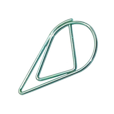 60 vnt 6 spalvų metalo medžiaga lašo formos sąvaržėlės Juokingos Kawaii žymės Office Shool raštinės reikmenų žymėjimo segtukai