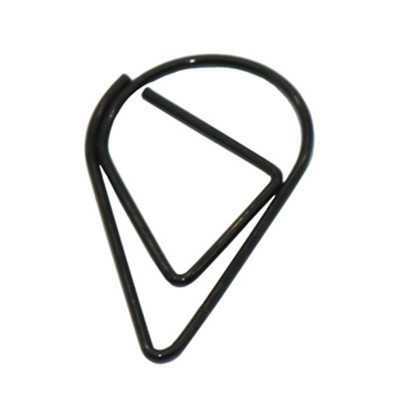 60 vnt 6 spalvų metalo medžiaga lašo formos sąvaržėlės Juokingos Kawaii žymės Office Shool raštinės reikmenų žymėjimo segtukai