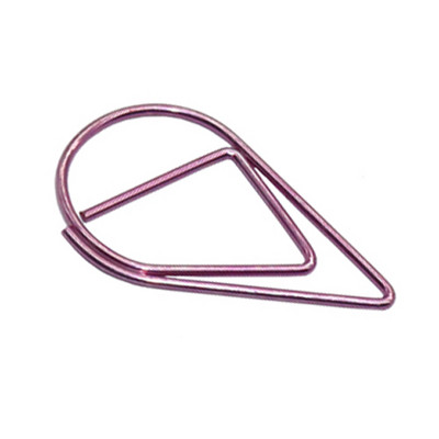 60 vnt 6 spalvų metalo medžiaga lašo formos sąvaržėlės Juokingos Kawaii žymės Office Shool raštinės reikmenų žymėjimo segtukai