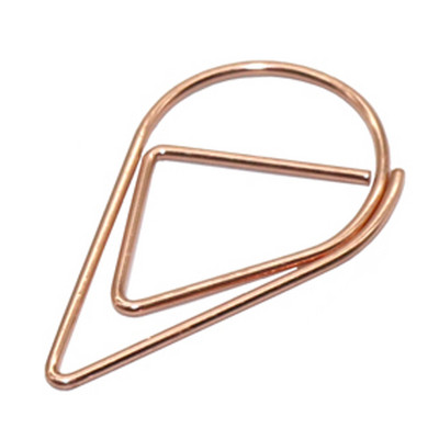 60 vnt 6 spalvų metalo medžiaga lašo formos sąvaržėlės Juokingos Kawaii žymės Office Shool raštinės reikmenų žymėjimo segtukai