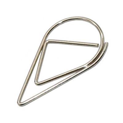 60 vnt 6 spalvų metalo medžiaga lašo formos sąvaržėlės Juokingos Kawaii žymės Office Shool raštinės reikmenų žymėjimo segtukai