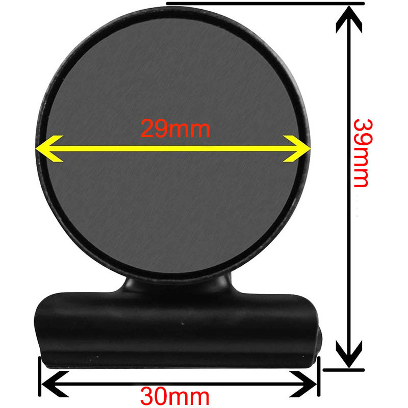 6 buc. Agrafe magnetice rotunde din metal, negru/argintiu, 30 mm, pentru magneți de frigider, rețete de perete, note de memorare, suport pentru mesaje, clemă, consumabile de birou
