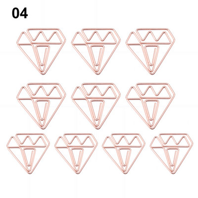 6 vnt / rinkinys tuščiavidurio dizaino metalinis segtuvas Ilgos uodegos spaustukai biuro rankinės knygos aplankas popierius, raštinės reikmenys žuvies segtukas