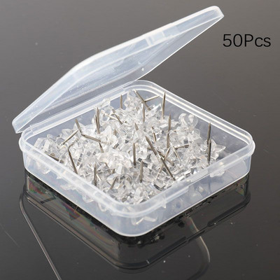 50/100 gab. Pentagrammas formas plastmasas korķa dēlis drošības krāsainas piespraudes Spraudnis Biroja skolas piederumi, piederumi