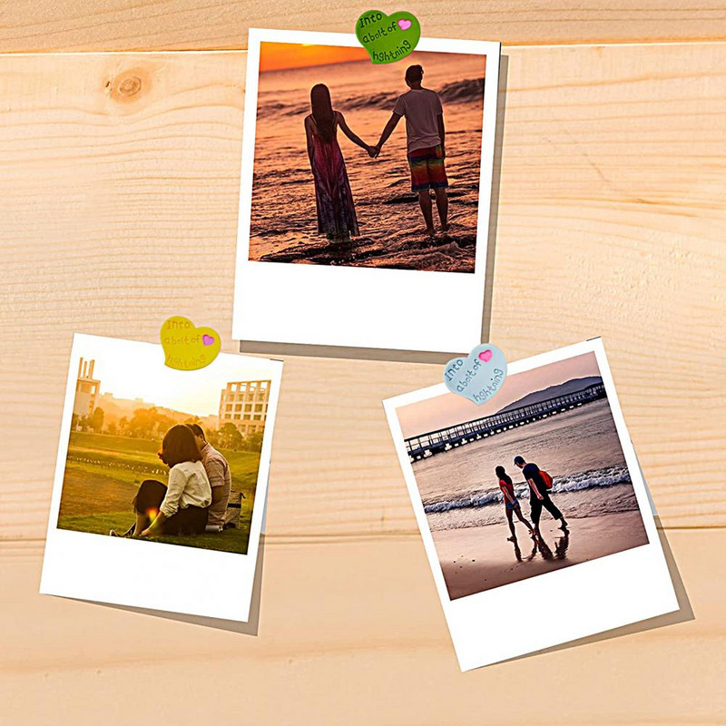 Animacinio filmo 1 dėžutė Patogūs kamštinės lentos smeigtukai Stabiliai pritvirtinami smeigtukai Širdies formos mokyklos reikmenys