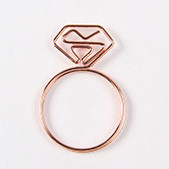 Rose Gold Love kirjaklamber Loominguline erikujuline modelleerimisklamber Metallist kontoritarvikud kirjaklambrid metallist kirjaklambrid Järjehoidja