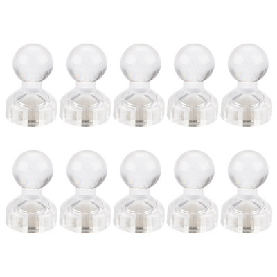 10 τμχ Colorful Magentic Pushpins Ισχυρός μαγνητικός μαγνήτης ψυγείου για γραφείο HX6A