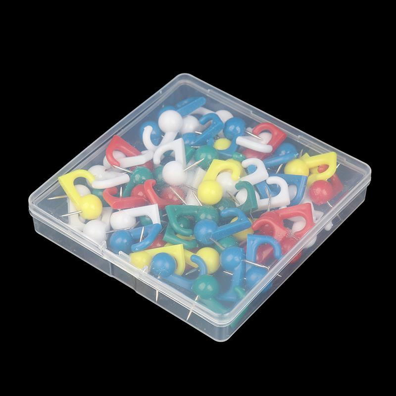 50 tk/karp ümmargune pea, ainulaadne disain, väike plastikust surunõelkonksud Professionaalsed kipsist piltide riputuskomplektid, segavärvilised pöidlakinnitused