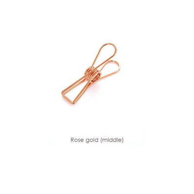 1 gab Cute Kawaii Photo Dekoratīvā Metāla Kvalitātes Saspraudes Saspraudes Galds Biroja piederumi Skolas piederumi Zelts Meln Roze