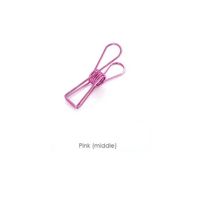 1 gab Cute Kawaii Photo Dekoratīvā Metāla Kvalitātes Saspraudes Saspraudes Galds Biroja piederumi Skolas piederumi Zelts Meln Roze