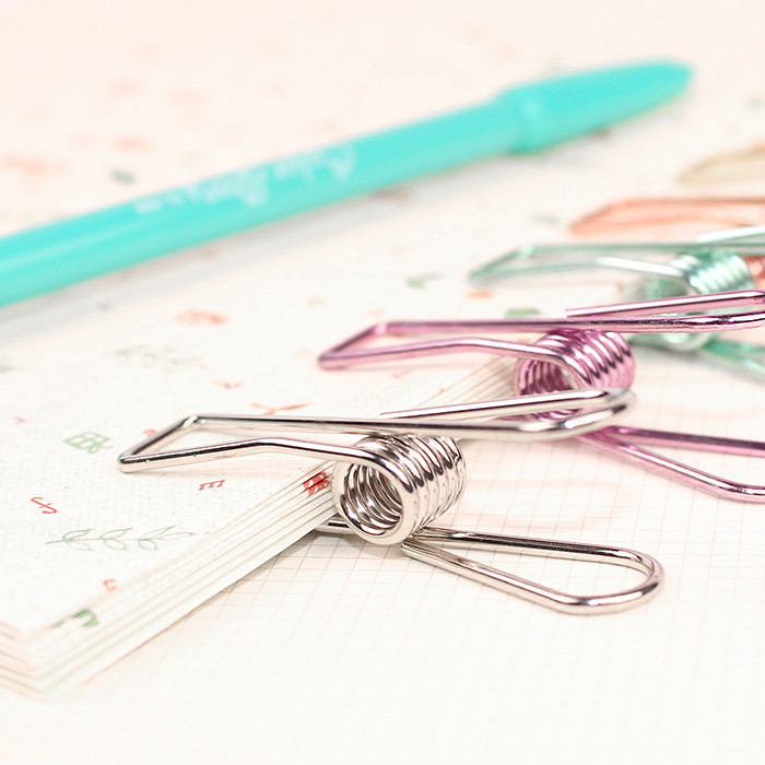 1 vnt Mielas Kawaii foto dekoratyvinis metalinis kokybiškas segtuvas Sąvaržėlės Rašomasis stalas Biuro reikmenys Mokykliniai reikmenys Auksinė juoda rožė