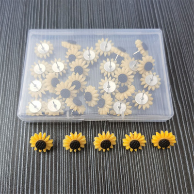 Thumbtack Слънчогледова форма Push Pins Decoration Tack Табло Bulletin Board Pins PushPin Рисуване Офис Консумативи за подвързване Канцеларски материали