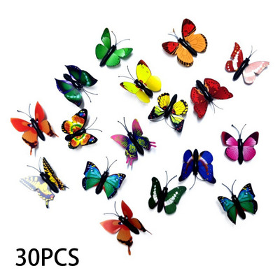 20/30/50PCS Butterfly Thumb Tacks Χάρτης Thumbtacks για φωτογραφία Πίνακας φελλού Offie Σχολικά είδη γραφικής ύλης για φοιτητές Τυχαίο χρώμα
