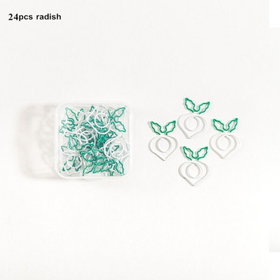 MINKYS Kawaii 10 τεμ./παρτίδα Strawberry Lemon Carrot Μεταλλικό κλιπ Χριστουγεννιάτικο Τραγούδι Διακοσμητικό σελιδοδείκτη Κλιπ βιβλιοδεσίας Χαρτικά