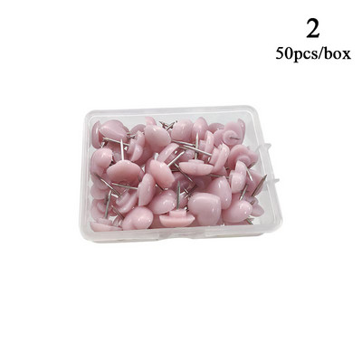 50db/doboz Szív alakú műanyag minőségi parafa tábla biztonsági színes nyomógombos csapok Irodai kellékek Iskolai kellékek