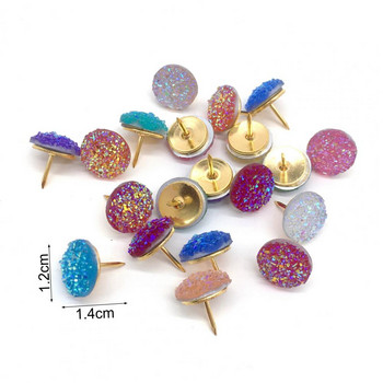 1 Set Push Pin with Storage Box Good Fixity Shiny Surface Message Corkboard Handwork Twinkling Thumbtack Home Supplies