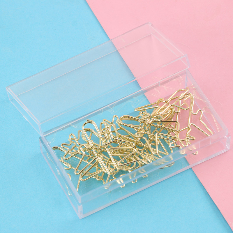 12 db/doboz repülőgép formájú aranyos rózsa arany gemkapcsok könyvjelzők fényképes jegyzettartó irodai kellékek dekoráció