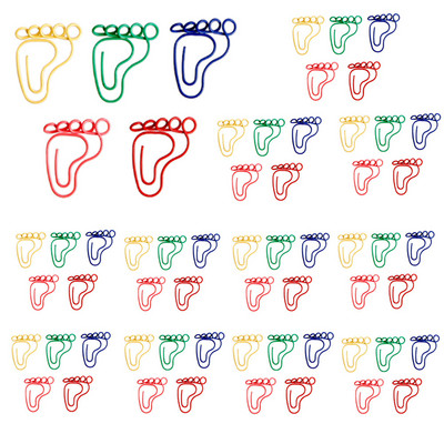 60Pcs/bag Kawaii crtani spajalice za papir mačka pas kost stopala ruka Escolar knjižne oznake foto podsjetnik za ulaznice kopča papirnati pribor školski pribor