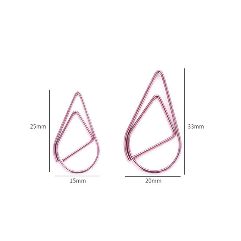 30/50 kom/pak. Slatka kawaii korejska metalna spajalica za papir Zlatno Srebrna Crno Zelena Boja Knjižna oznaka Uredski pribor Škola