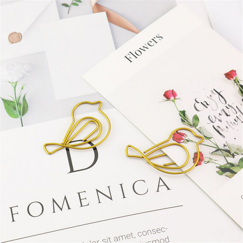 15 τεμ./Κουτί Σχήμα πουλιού Κλιπς σελιδοδείκτης Kawaii Χαρτικά Κλιπ σήμανσης Office Shool Διακόσμηση λογαριασμού χειρός Σελιδοδείκτης