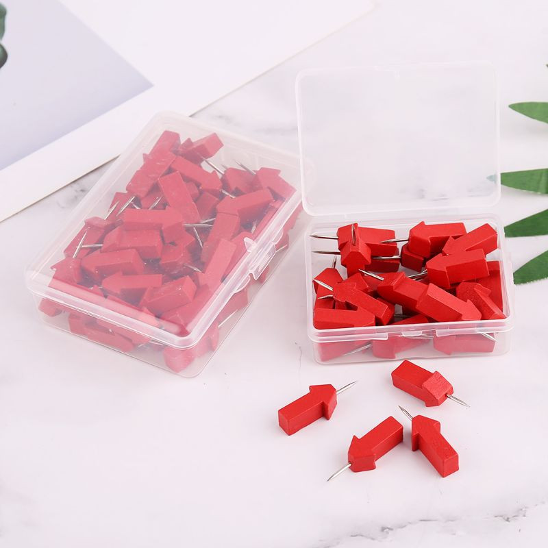 Ace pentru chiză 25/50 buc. Marcatori săgeți pentru hărți Ace din lemn Știfturi foto Ace pentru tablă plută