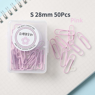 Macaron Spajalica za papir u boji Metalne kopče Stezaljka za bilješke Knjižne oznake Uredski pribor Školski pribor