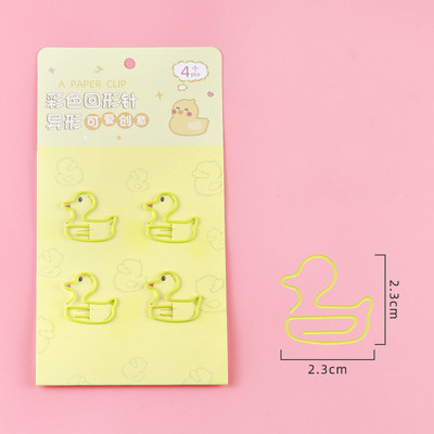 1 paket Lytwtw's Cartoon Creative Mrkva Ananas limun Patka Svinja Metalni uredski školski pribor Slatke spajalice Poklon