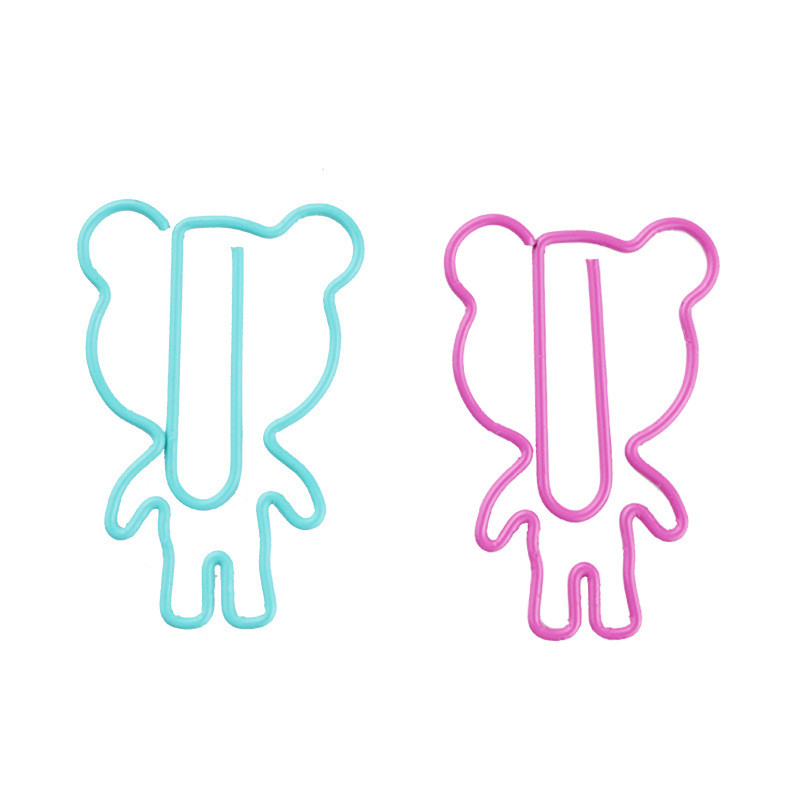 12db Kawaii Panda Bear fém gemkapcsok könyvjelzők irodakapcsok irodaszerek iskolai kellékek diák tanári papíráru jelölés