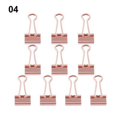 10 τμχ Χαριτωμένο κλιπ σε σχήμα λουλουδιού γάτας με μεταλλικό συνδετικό ροζ χρυσό για βιβλίο Διακοσμητικό κλιπ σημειώσεις Κλιπ βιβλιοδεσίας επιστολών