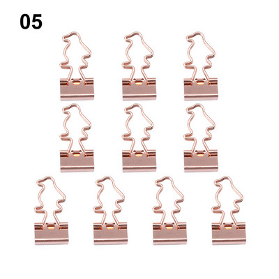 10 τμχ Χαριτωμένο κλιπ σε σχήμα λουλουδιού γάτας με μεταλλικό συνδετικό ροζ χρυσό για βιβλίο Διακοσμητικό κλιπ σημειώσεις Κλιπ βιβλιοδεσίας επιστολών