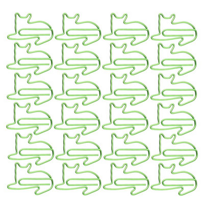 24 τεμ. Lovely Cats Shaped Clips Paper Clips Δημιουργικοί σελιδοδείκτες Paper Needles Gift Office Hand Account Essentials