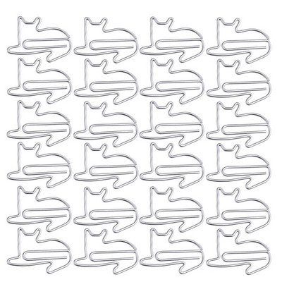 24 τεμ. Lovely Cats Shaped Clips Paper Clips Δημιουργικοί σελιδοδείκτες Paper Needles Gift Office Hand Account Essentials