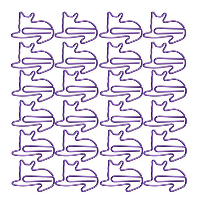24 τεμ. Lovely Cats Shaped Clips Paper Clips Δημιουργικοί σελιδοδείκτες Paper Needles Gift Office Hand Account Essentials