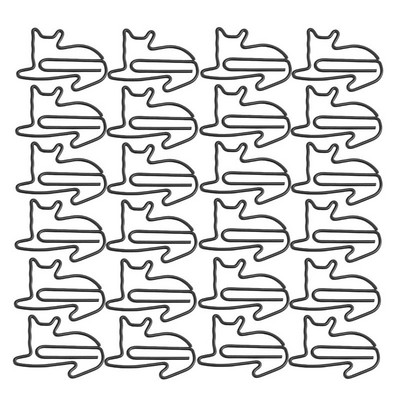 24 τεμ. Lovely Cats Shaped Clips Paper Clips Δημιουργικοί σελιδοδείκτες Paper Needles Gift Office Hand Account Essentials