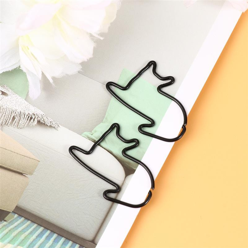 24 τεμ. Lovely Cats Shaped Clips Paper Clips Δημιουργικοί σελιδοδείκτες Paper Needles Gift Office Hand Account Essentials