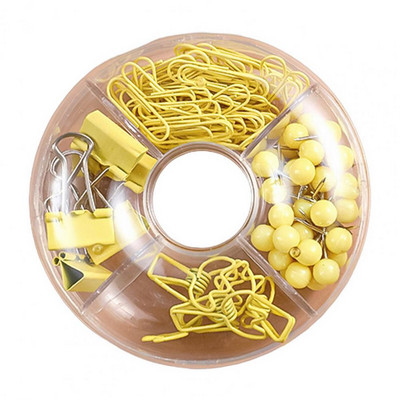 100 db színes irattartó kapcsok iratkapcsok nyomógombos tűkészlet nyomógombos szett Aranyos írószerek irodai kiegészítőkhöz Iskolai kellékek