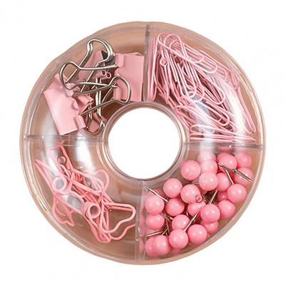 100 db színes irattartó kapcsok iratkapcsok nyomógombos tűkészlet nyomógombos szett Aranyos írószerek irodai kiegészítőkhöz Iskolai kellékek