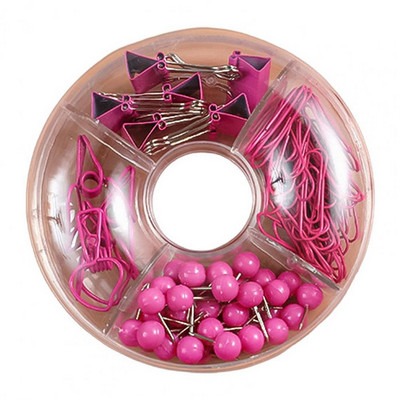 100 db színes irattartó kapcsok iratkapcsok nyomógombos tűkészlet nyomógombos szett Aranyos írószerek irodai kiegészítőkhöz Iskolai kellékek