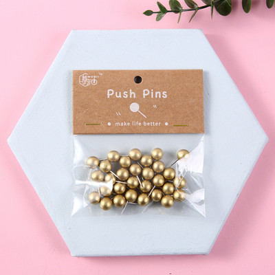 30 kom/pakiranje Uredski i školski pribor Drvene okrugle pribadače za crtanje Slatke ukrasne pribadače za kartu svijeta