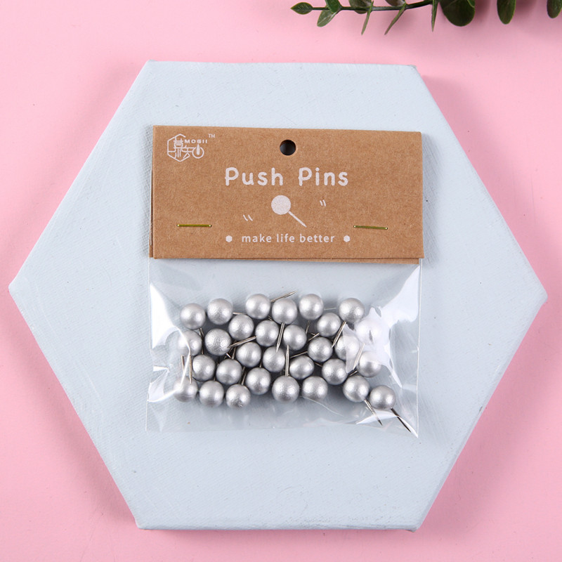 30 kom/pakiranje Uredski i školski pribor Drvene okrugle pribadače za crtanje Slatke ukrasne pribadače za kartu svijeta