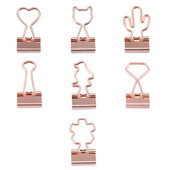10 buc File Mini Book Cat Heart Cactus Paper Clips Metal Binder Clips Rechizite de birou