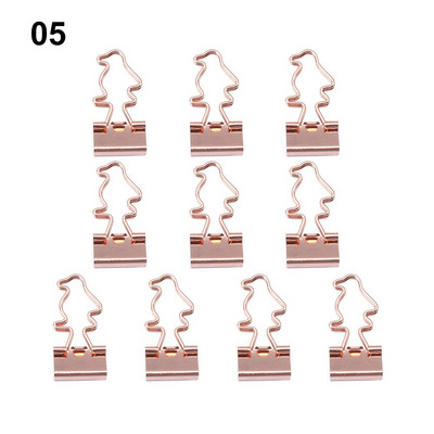 10 buc File Mini Book Cat Heart Cactus Paper Clips Metal Binder Clips Rechizite de birou