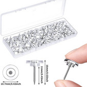 50 kom/kutija Prozirne pribadače pribadače pribadače pribadače mape plutene ploče pribadače za crtanje foto zidne pribadače uredski školski pribor