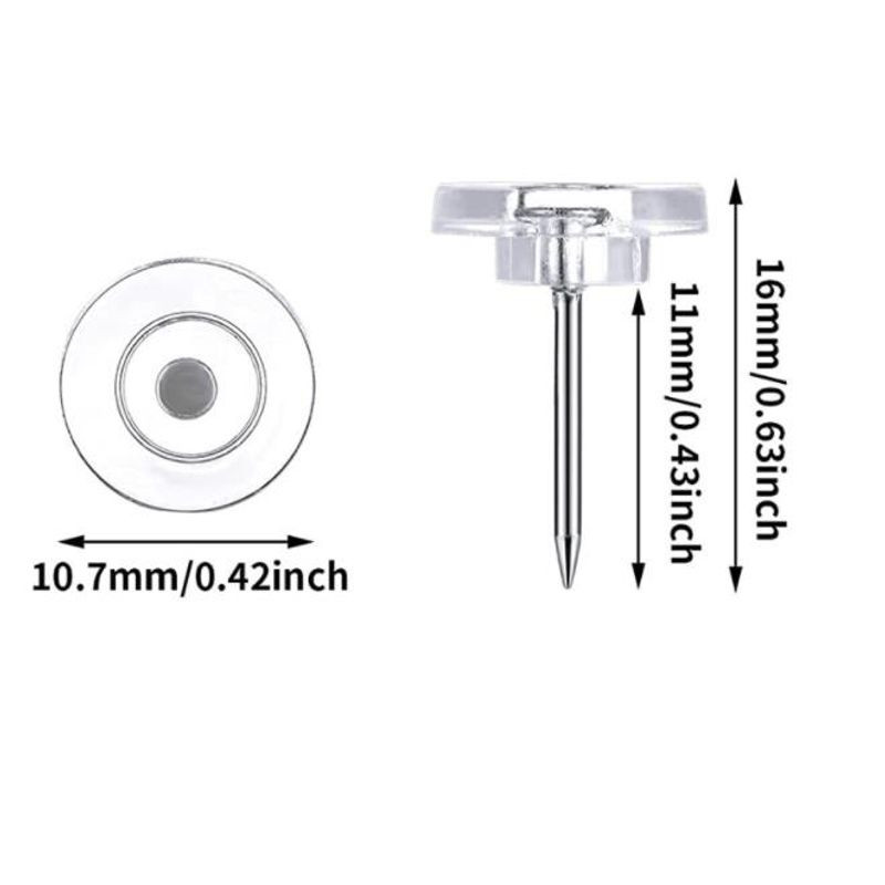 50 kom/kutija Prozirne pribadače pribadače pribadače pribadače mape plutene ploče pribadače za crtanje foto zidne pribadače uredski školski pribor