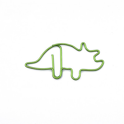 Χαριτωμένο συνδετήρα κινουμένων σχεδίων Creative Color Dinosaur Shape Student Stationery Bookmark Note Clip Data Classification Clip 10 τμχ