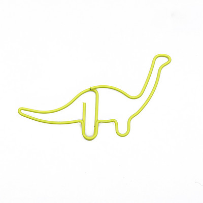Χαριτωμένο συνδετήρα κινουμένων σχεδίων Creative Color Dinosaur Shape Student Stationery Bookmark Note Clip Data Classification Clip 10 τμχ