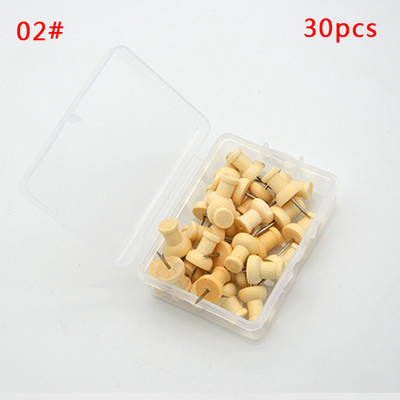 8/20/30/40 kom Markeri za karte Drveni zidni klinovi za fotografije Plutene igle za ploče Ubodna igla Alat za slikanje Uredski školski pribor