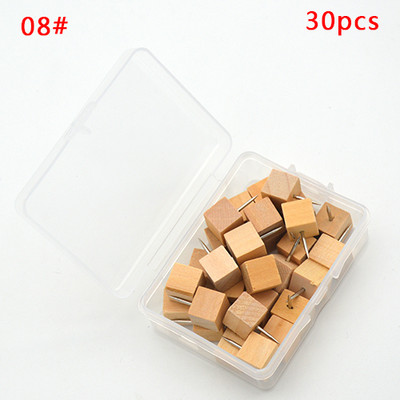 8/20/30/40 kom Markeri za karte Drveni zidni klinovi za fotografije Plutene igle za ploče Ubodna igla Alat za slikanje Uredski školski pribor